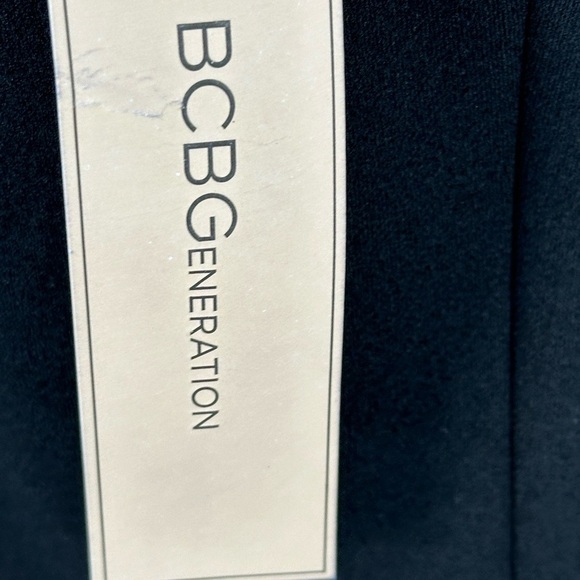 BCBGeneration 3/4 Sheer Sleeve Square Neck Mini Dress - Black - size Small - Picture 9 of 10